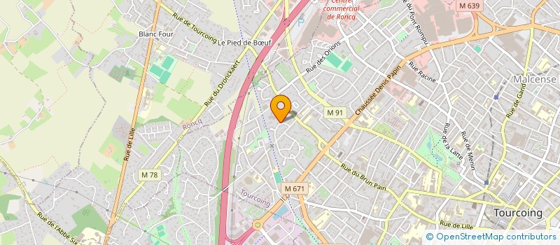 localisation de l'entreprise UN SOURIRE POUR TOUS à TOURCOING