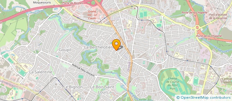 localisation de l'entreprise UN TEMPS AU COEUR DE SOI à ORVAULT