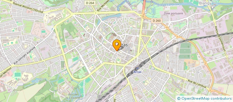 localisation de l'entreprise UN TEMPS POUR ELLE à ARRAS