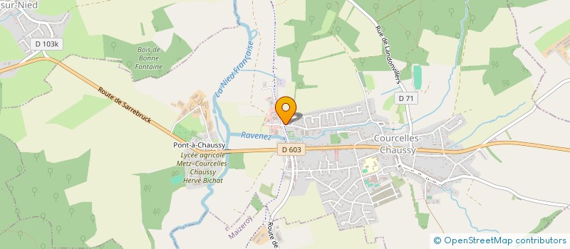 localisation de l'entreprise UN TEMPS POUR L à COURCELLES-CHAUSSY