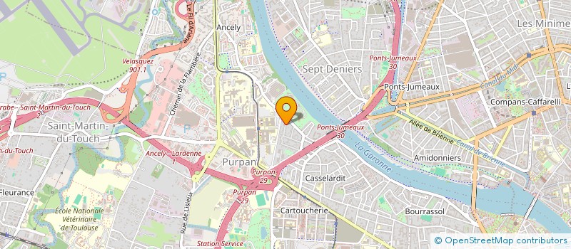 localisation de l'entreprise UN TEMPS POUR S'ACCOMPAGNER  TOULOUSE