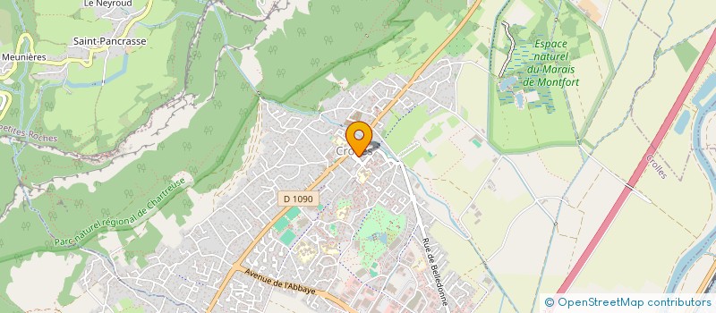 localisation de l'entreprise UN TEMPS POUR SOA  CROLLES