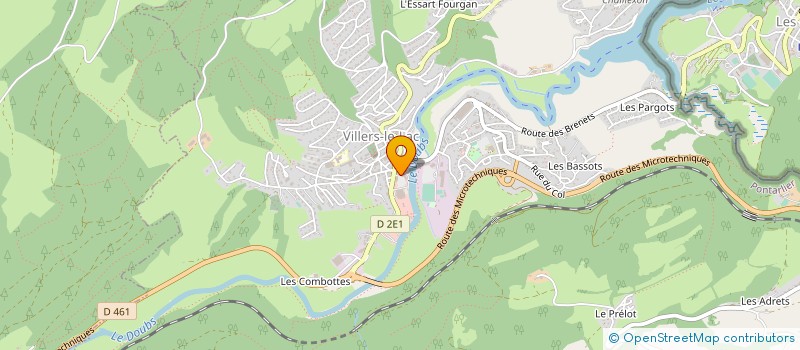 localisation de l'entreprise UN TEMPS POUR SOI à VILLERS-LE-LAC
