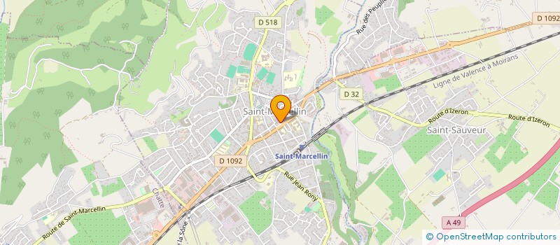 localisation de l'entreprise UN TEMPS POUR SOI  SAINT-MARCELLIN