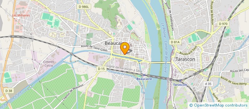 localisation de l'entreprise UN TEMPS POUR SOI  BEAUCAIRE