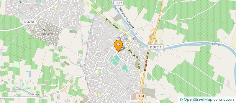 localisation de l'entreprise UN TEMPS POUR SOI à SERIGNAN