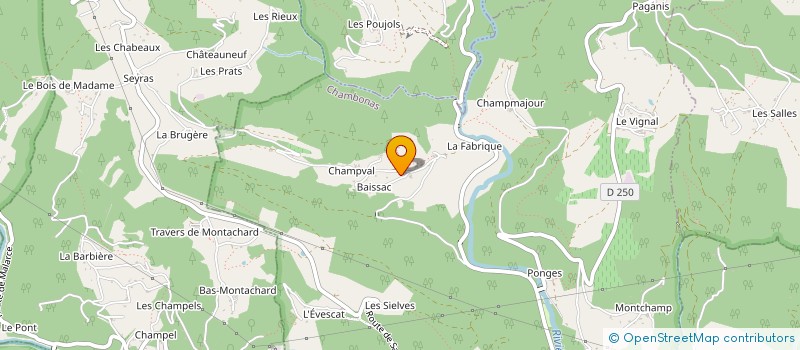 localisation de l'entreprise UN TEMPS POUR SOI  CHAMBONAS