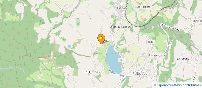 localisation de l'entreprise UN TEMPS POUR SON CORPS  LA FREISSINOUSE