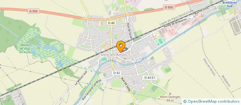 localisation de l'entreprise UN TEMPS PRECIEUX  VITRY-EN-ARTOIS