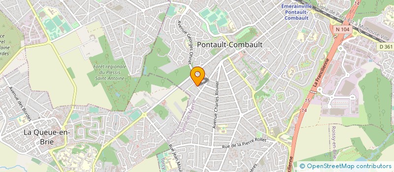 localisation de l'entreprise UN TEMPS UNE VIE à PONTAULT-COMBAULT