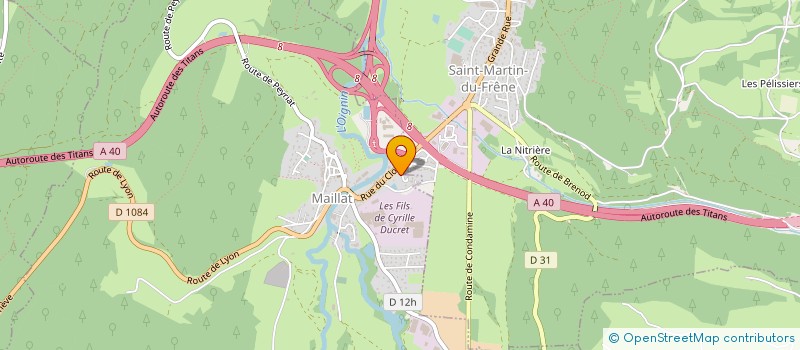 localisation de l'entreprise UN TERRITOIRE A ENERGIE HUMAINE POSITIVE à MAILLAT