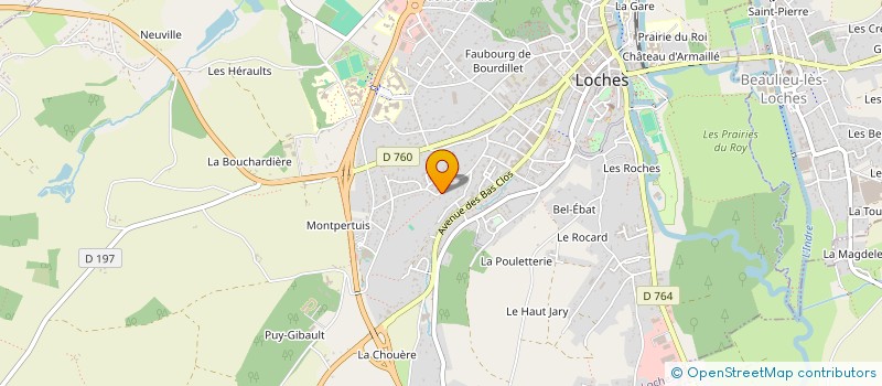localisation de l'entreprise UN THE CHEZ LES FOUS à BEAULIEU-LES-LOCHES