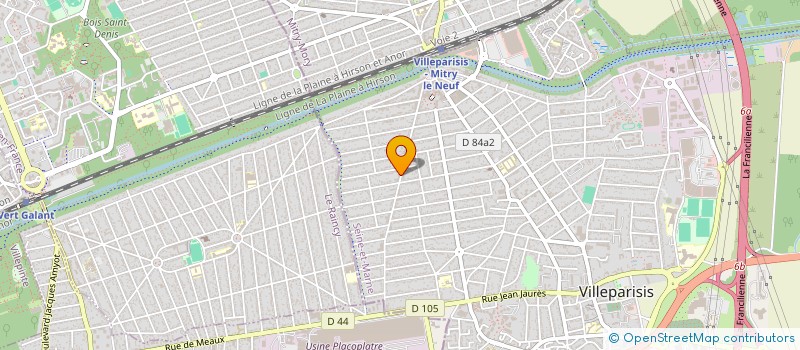 localisation de l'entreprise UN TOIT 100 TUILES  VILLEPARISIS