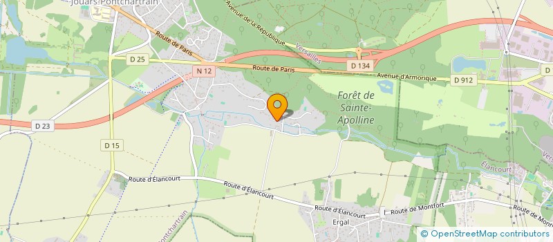 localisation de l'entreprise UN TOIT A SABLET  JOUARS-PONTCHARTRAIN