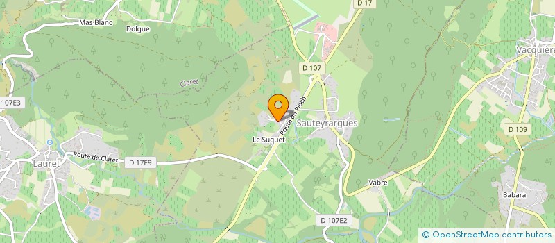 localisation de l'entreprise UN TOIT AU SUD GESTION  SAUTEYRARGUES