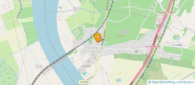 localisation de l'entreprise UN TOIT C'EST TOUT  CUBZAC-LES-PONTS