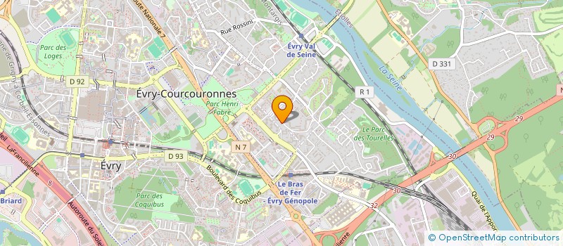 localisation de l'entreprise UN TOIT D'ABORD à EVRY-COURCOURONNES