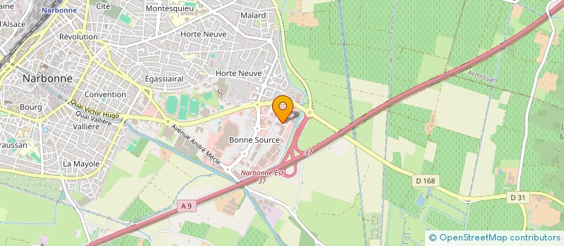 localisation de l'entreprise UN TOIT EN PLUS  NARBONNE