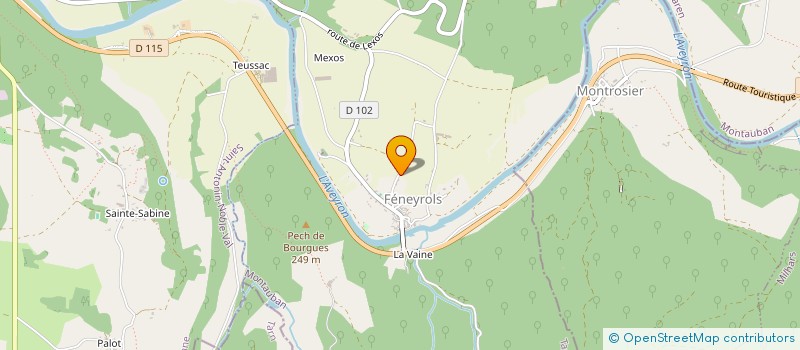 localisation de l'entreprise UN TOIT PARTAGE  FENEYROLS