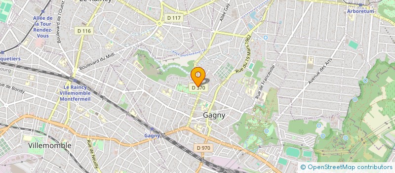 localisation de l'entreprise UN TOIT POUR L ESPOIR à GAGNY