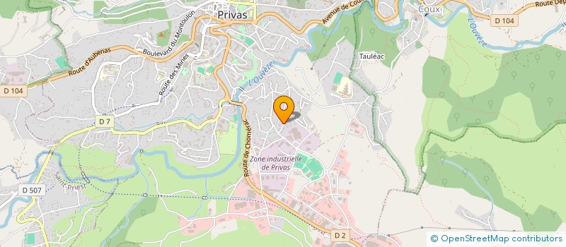 localisation de l'entreprise UN TOIT POUR L'UKRAINE à PRIVAS