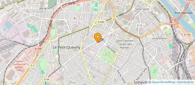 localisation de l'entreprise UN TOIT POUR LA VEUVE ET LORPHELIN à ROUEN
