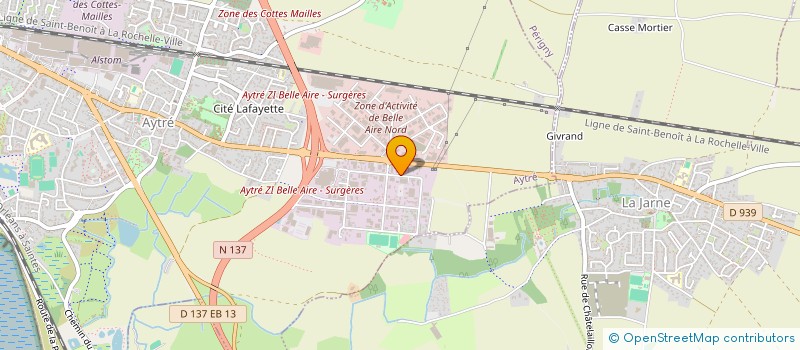 localisation de l'entreprise UN TOIT POUR LES ABEILLES à AYTRE