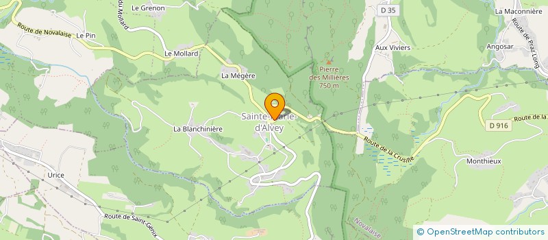 localisation de l'entreprise UN TOIT POUR TOI  SAINTE-MARIE-D'ALVEY