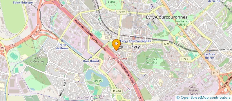 localisation de l'entreprise UN TOIT POUR TOI à EVRY-COURCOURONNES