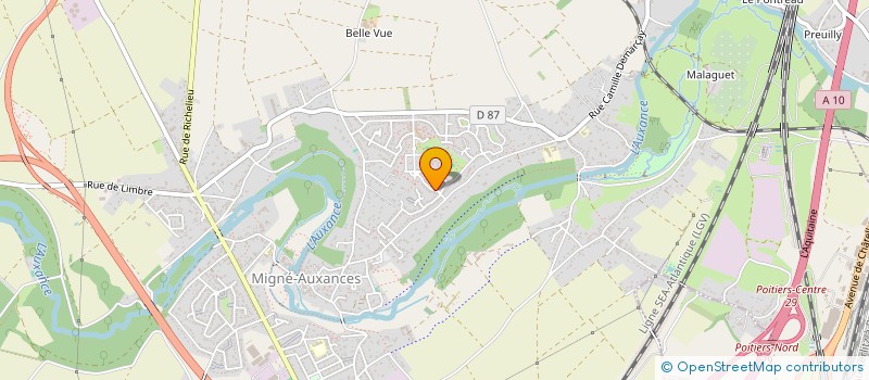 localisation de l'entreprise UN TOIT POUR TOI  MIGNE-AUXANCES