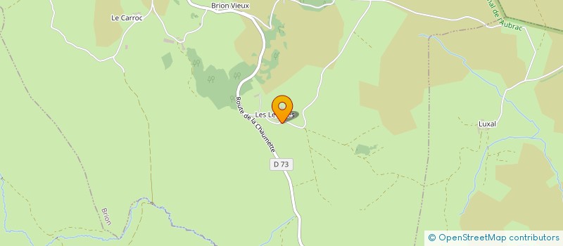 localisation de l'entreprise UN TOIT SUR L'AUBRAC  BRION