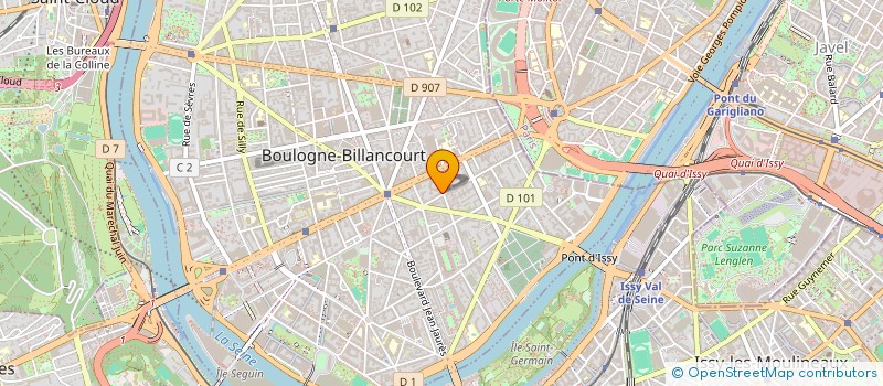 localisation de l'entreprise UN TOUR ENSEMBLE à BOULOGNE BILLANCOURT