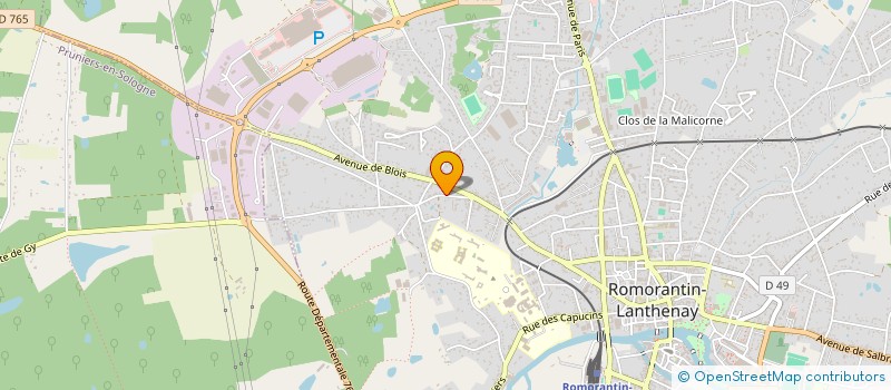 localisation de l'entreprise UN TRAITEMENT POUR STEPHANE VAINCRE L'ATAXIE CEREBELLEUSE SCA2 à ROMORANTIN-LANTHENAY