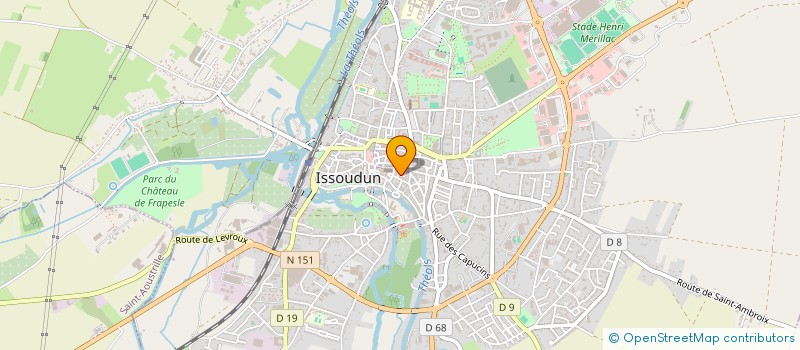localisation de l'entreprise UN VELOCIPEDIQUE ISSOLDUNOISE à ISSOUDUN