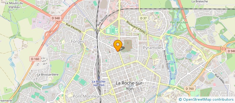 localisation de l'entreprise UN VENT DE FLEURS à LA ROCHE-SUR-YON