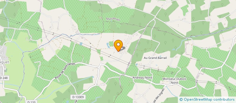 localisation de l'entreprise UN VERRE A LA MAIN  LE TEICH