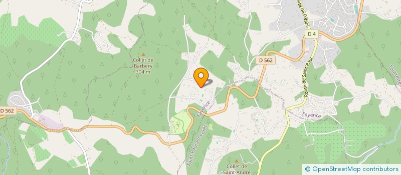 localisation de l'entreprise UN VIN CIBLE  FAYENCE