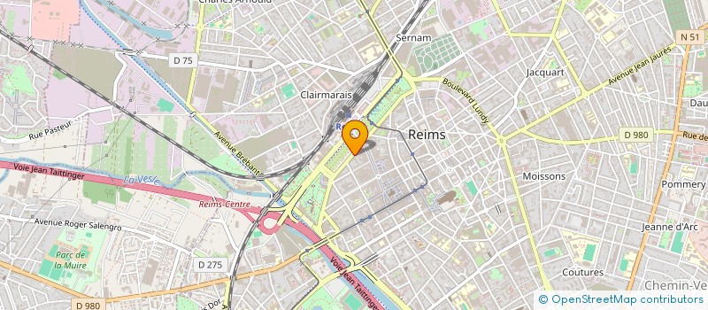 localisation de l'entreprise UN VOYAGE EN CHAMPAGNE à REIMS