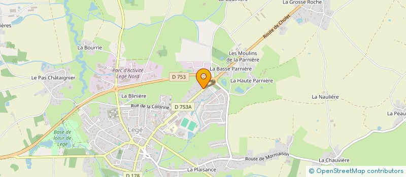 localisation de l'entreprise UN WILL DE COULEURS à LEGE