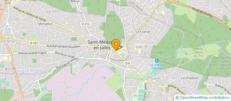 localisation de l'entreprise UN ZESTE DE PATISSERIE  SAINT-MEDARD-EN-JALLES