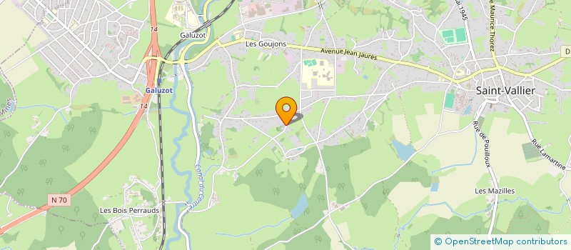 localisation de l'entreprise UNA  SAINT-VALLIER