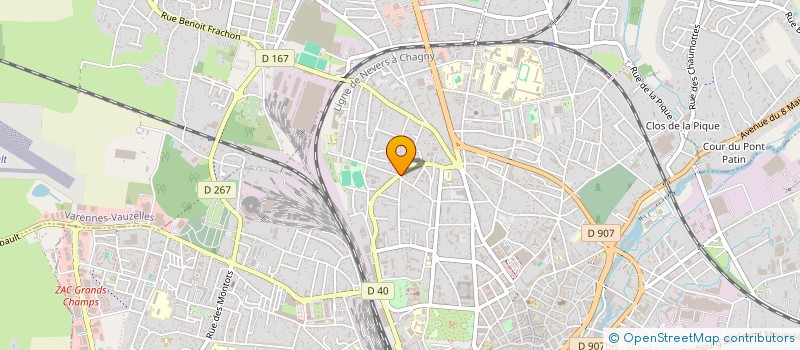localisation de l'entreprise UNA 58 à NEVERS