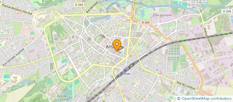 localisation de l'entreprise UNA à ARRAS