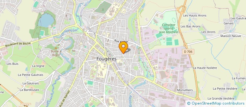 localisation de l'entreprise UNA  FOUGERES