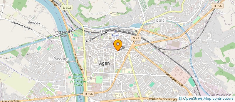 localisation de l'entreprise UNA AQUITAINE à AGEN