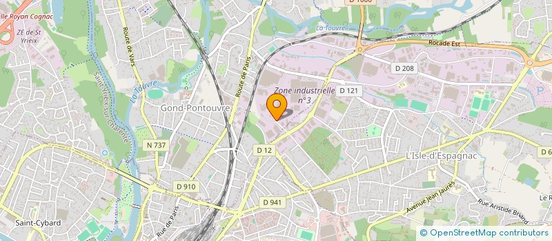 localisation de l'entreprise UNA CHARENTE VIENNE à GOND-PONTOUVRE
