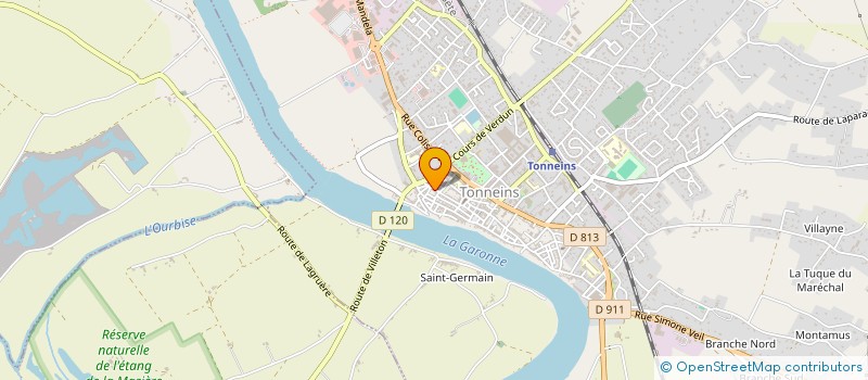 localisation de l'entreprise UNA CONFLUENT GASCOGNE  TONNEINS