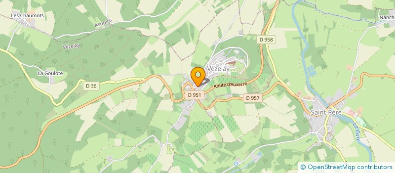 localisation de l'entreprise UNA CURE SEREIN à VEZELAY