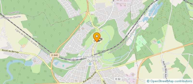 localisation de l'entreprise UNA DES SECTEURS DE CONCHES ET LE NEUBOURG  EVREUX