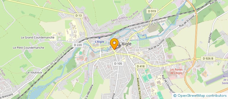 localisation de l'entreprise UNA DES VALLEES à L'AIGLE